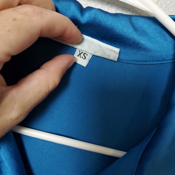 BRYN WALKER Silk Blend Oversized Button Down Tunic Top Blouse - Picture 4 of 8